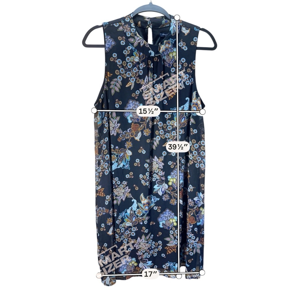 Tommy Hilfiger Floral Mock Neck Shift Dress Romantic Classic 14 - Picture 7 of 7